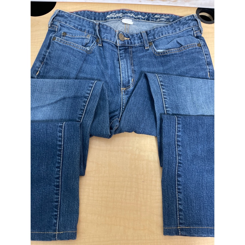 Eddie Bauer Truly Straight Leg Jeans Blue Denim Medium Wash Size 10